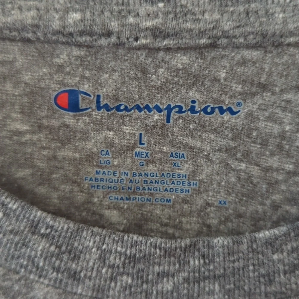 Champion Alabama Crimson Tide Embroidered T-Shirt Heathered Gray Men's Size L - Picture 3 of 5
